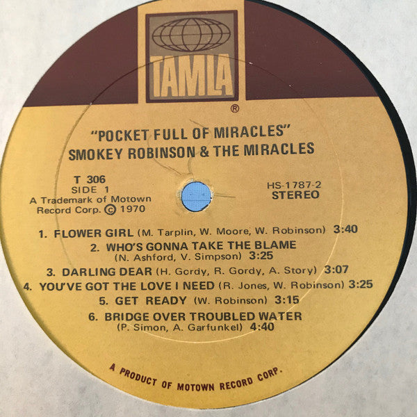 Smokey Robinson & The Miracles* : A Pocket Full Of Miracles (LP, Album)