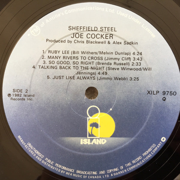 Joe Cocker : Sheffield Steel (LP, Album)