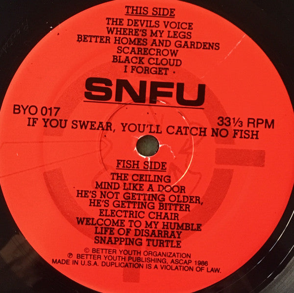 SNFU : If You Swear, You'll Catch No Fish (LP, Album)