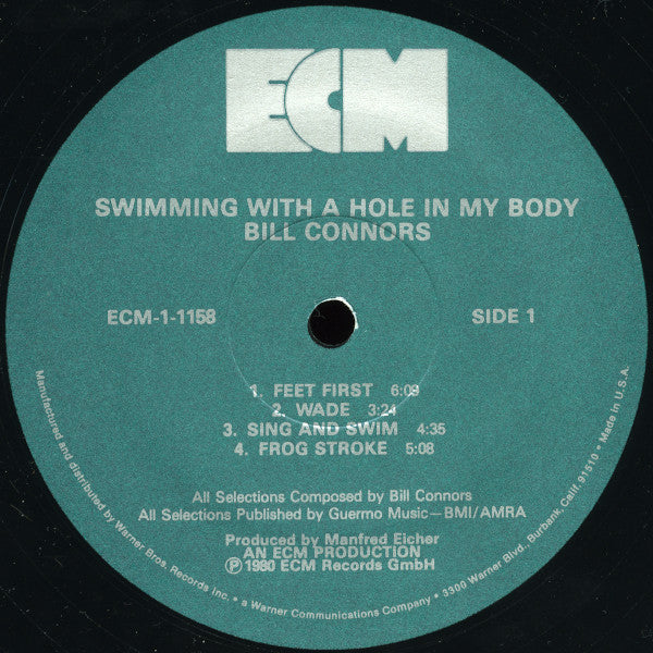 Bill Connors : Swimming With A Hole In My Body (LP, Album)