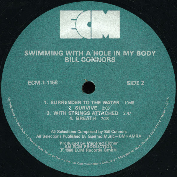 Bill Connors : Swimming With A Hole In My Body (LP, Album)