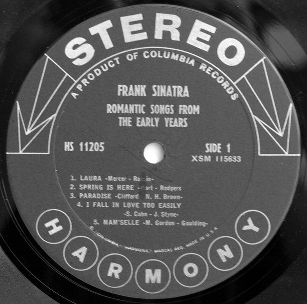 Frank Sinatra : Romantic Songs From The Early Years (LP, Comp)