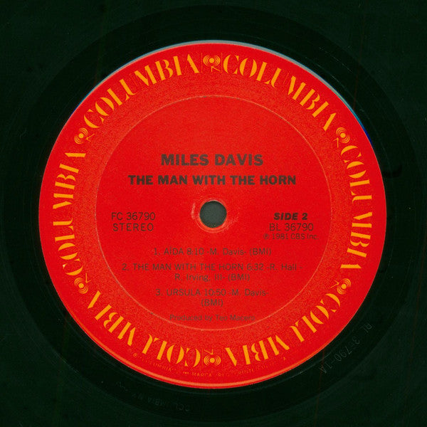 Miles Davis : The Man With The Horn (LP, Album, Pit)
