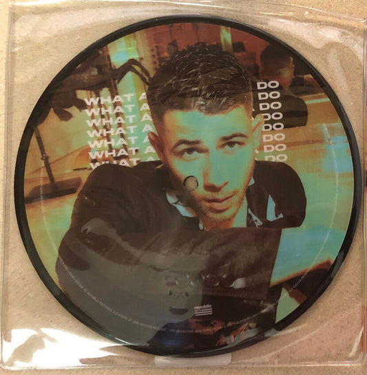 Jonas Brothers : What A Man Gotta Do (Nick Version) (7", Single, Ltd, Pic)