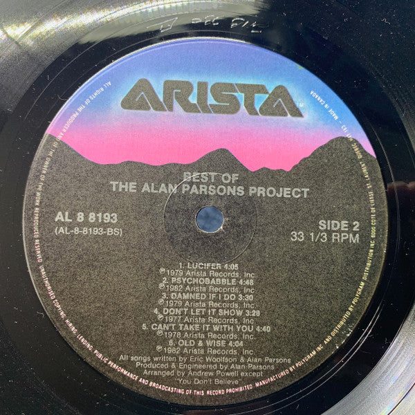 The Alan Parsons Project : The Best Of The Alan Parsons Project (LP, Comp, RM)