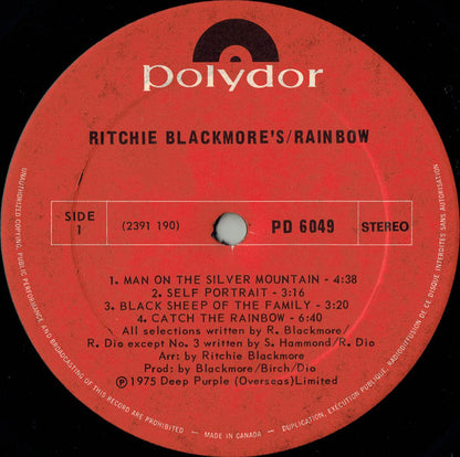 Rainbow : Ritchie Blackmore's Rainbow (LP, Album, Gat)