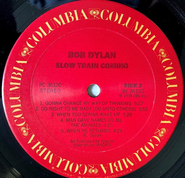 Bob Dylan : Slow Train Coming (LP, Album, Car)