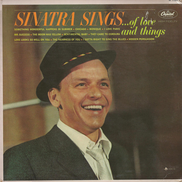 Frank Sinatra : Sinatra Sings...Of Love And Things (LP, Comp, Mono, Scr)
