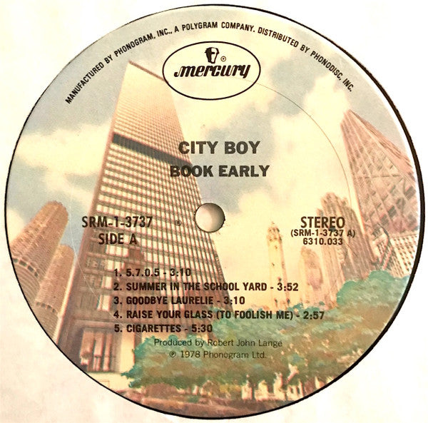 City Boy : Book Early (LP, Album, Pit)