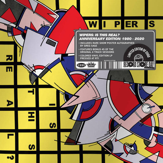 Wipers : Is This Real? - Anniversary Edition: 1980 - 2020 (LP, Album, RSD, RE, Cle + 7")