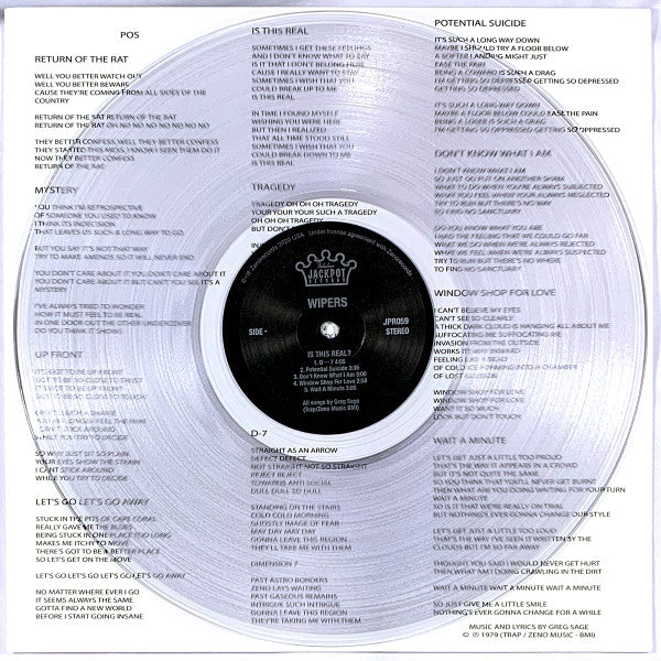 Wipers : Is This Real? - Anniversary Edition: 1980 - 2020 (LP, Album, RSD, RE, Cle + 7")
