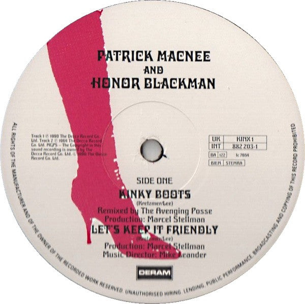 Patrick MacNee & Honor Blackman : Kinky Boots (12")