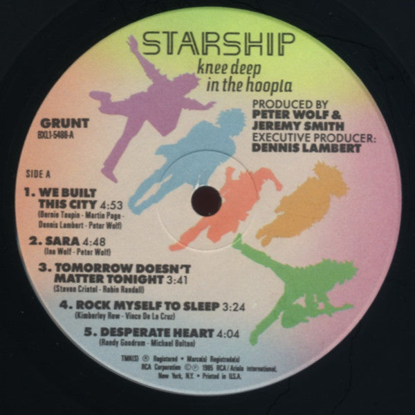 Starship (2) : Knee Deep In The Hoopla (LP, Album, Ind)