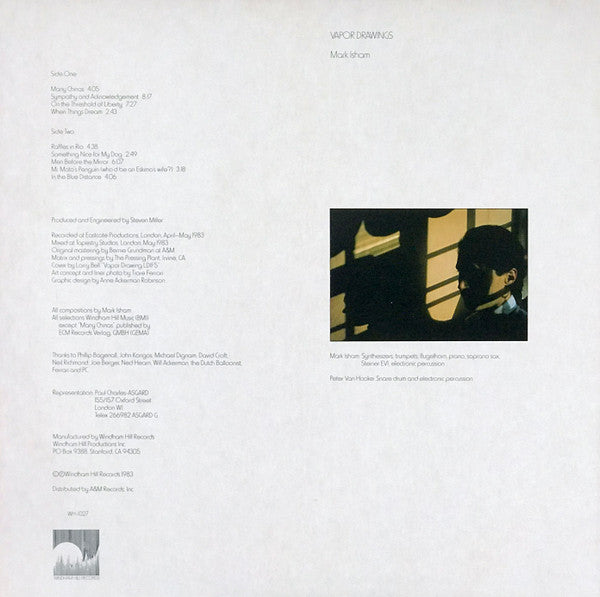 Mark Isham : Vapor Drawings (LP, Album, RE, All)