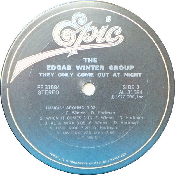 The Edgar Winter Group : They Only Come Out At Night (LP, Album, RE, Ter)