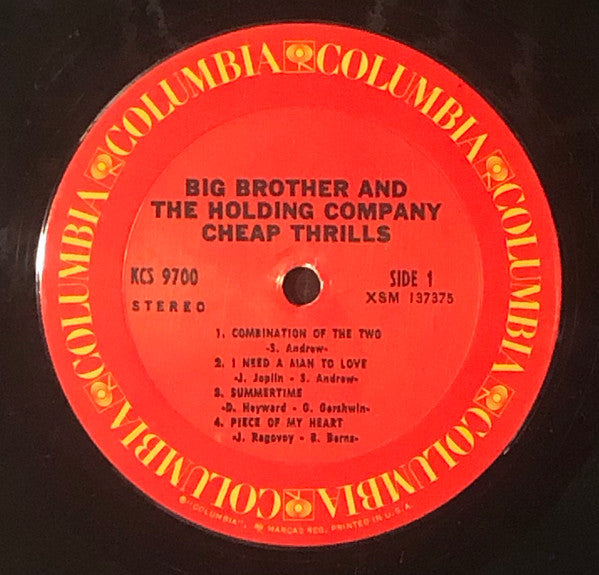 Big Brother & The Holding Company : Cheap Thrills (LP, Album, M/Print, RE)