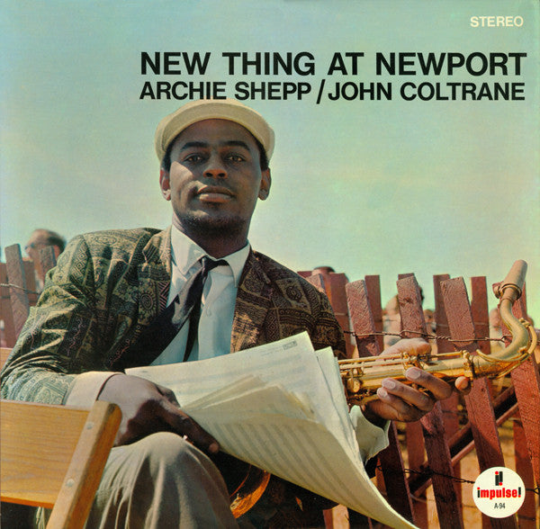 John Coltrane / Archie Shepp : New Thing At Newport (LP, Album, RP, Red)