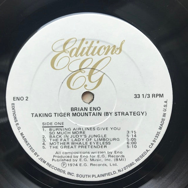 Eno* : Taking Tiger Mountain (By Strategy) (LP, Album, RE, Pri)