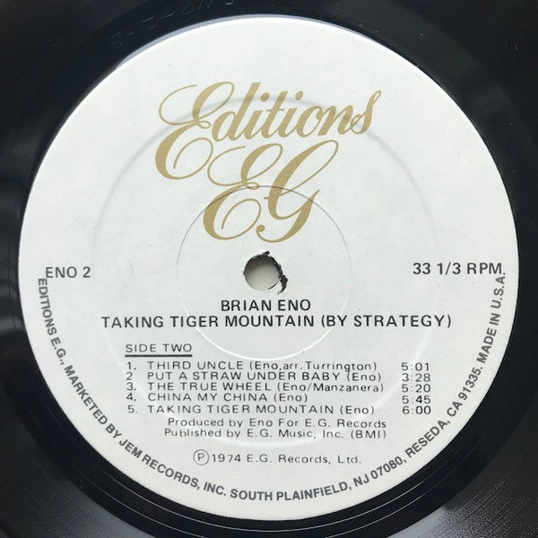 Eno* : Taking Tiger Mountain (By Strategy) (LP, Album, RE, Pri)