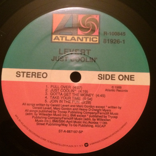 Levert : Just Coolin' (LP, Album, Club, BMG)