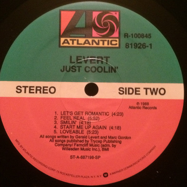 Levert : Just Coolin' (LP, Album, Club, BMG)