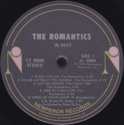 The Romantics : In Heat (LP, Album)