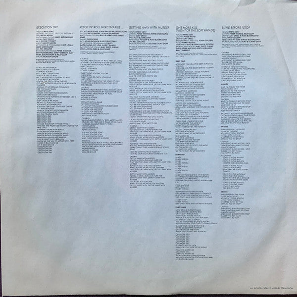 Meat Loaf : Blind Before I Stop (LP, Album, Club)
