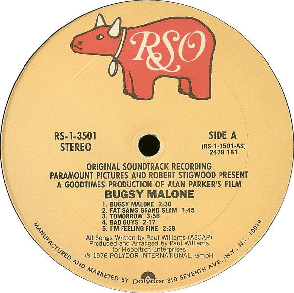 Paul Williams (2) : Bugsy Malone (Original Soundtrack Recording) (LP, Album)