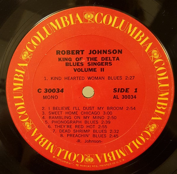 Robert Johnson : King Of The Delta Blues Singers Vol. II (LP, Comp, Mono)