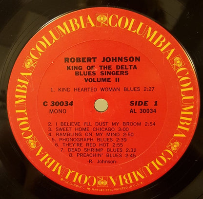 Robert Johnson : King Of The Delta Blues Singers Vol. II (LP, Comp, Mono)
