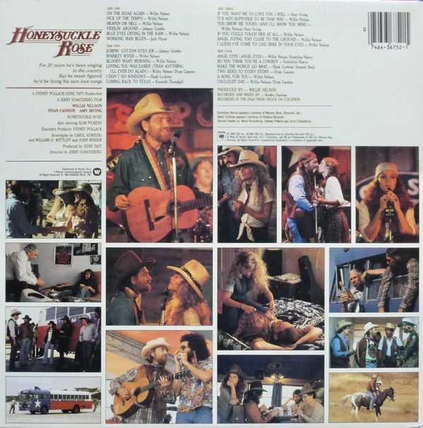 Willie Nelson & Family : Honeysuckle Rose (Music From The Original Soundtrack) (2xLP, Album, Pit)