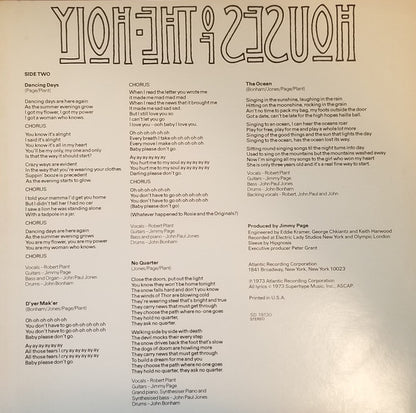 Led Zeppelin : Houses Of The Holy (LP, Album, Spe)