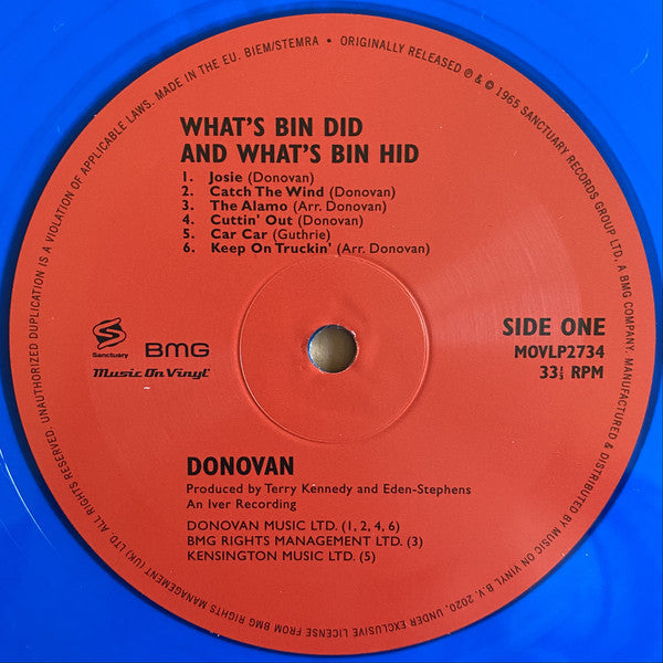 Donovan : What's Bin Did And What's Bin Hid (LP, Album, Ltd, Num, RE, Blu)