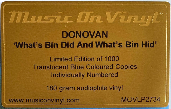 Donovan : What's Bin Did And What's Bin Hid (LP, Album, Ltd, Num, RE, Blu)
