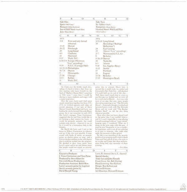 Coryell* - Khan* : Two For The Road (LP, Album)