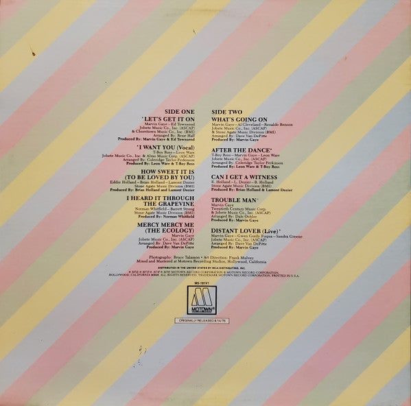 Marvin Gaye : Marvin Gaye's Greatest Hits (LP, Comp, RE, No )