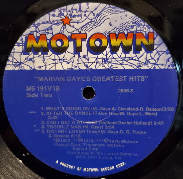 Marvin Gaye : Marvin Gaye's Greatest Hits (LP, Comp, RE, No )
