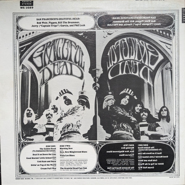 The Grateful Dead : The Grateful Dead (LP, Album, RP)