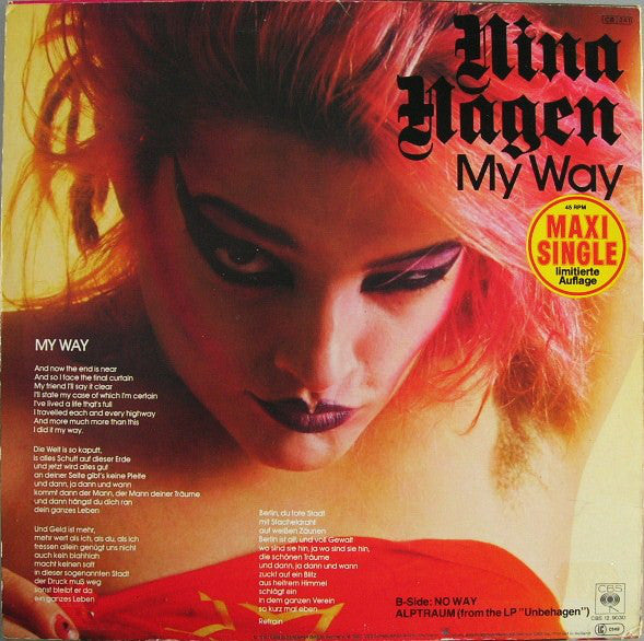 Nina Hagen : My Way (12", Maxi, Ltd)