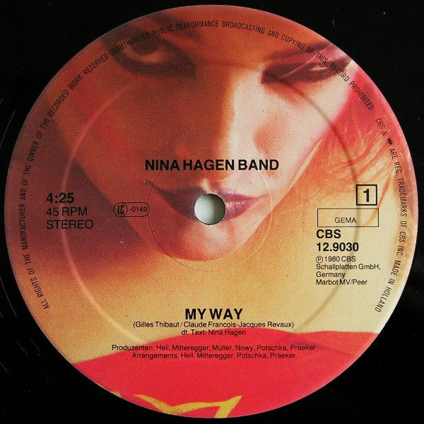Nina Hagen : My Way (12", Maxi, Ltd)
