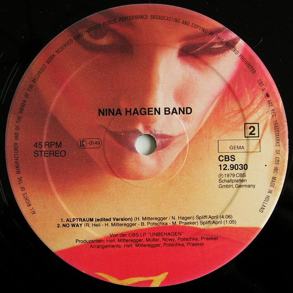 Nina Hagen : My Way (12", Maxi, Ltd)