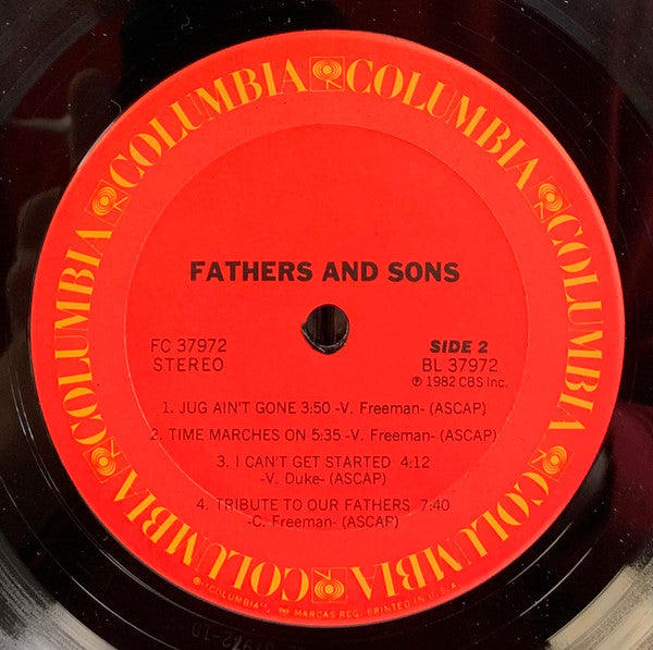 Wynton Marsalis, Branford Marsalis, Ellis Marsalis  -  Chico Freeman, Von Freeman : Fathers & Sons (LP, Album, Ter)