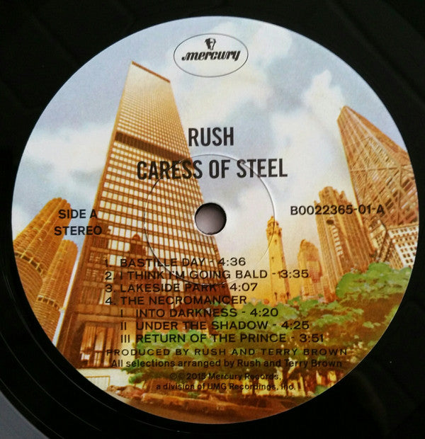 Rush : Caress Of Steel (LP, Album, RE, RM, Gat)