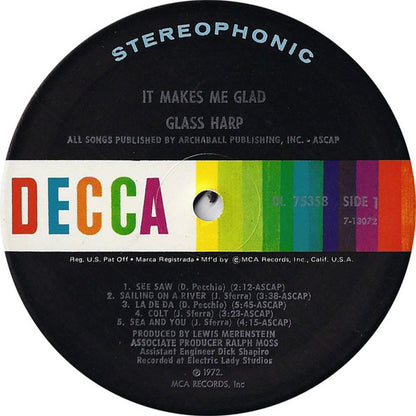 Glass Harp : It Makes Me Glad (LP, Album, Pin)