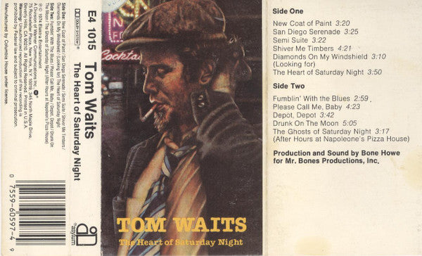 Tom Waits : The Heart Of Saturday Night (Cass, Album, Club, Dol)