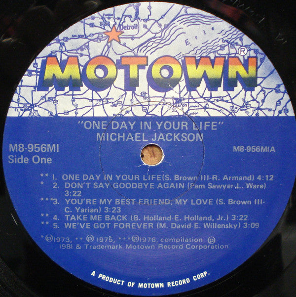 Michael Jackson : One Day In Your Life (LP, Comp)