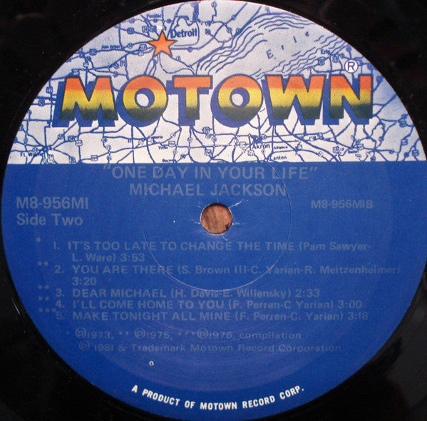 Michael Jackson : One Day In Your Life (LP, Comp)