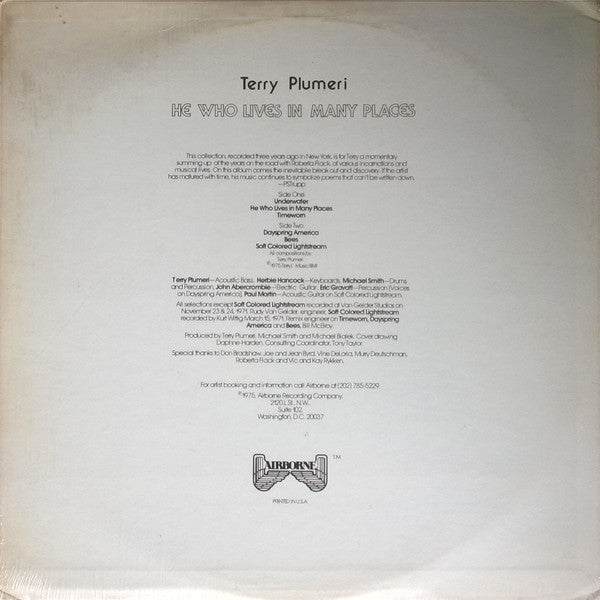 Terry Plumeri : He Who Lives In Many Places (LP, Album)