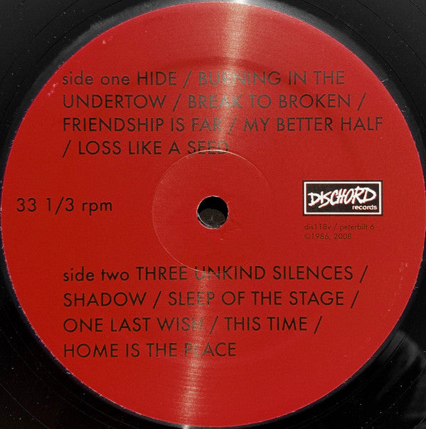One Last Wish : 1986 (LP, Album, RE, RM)