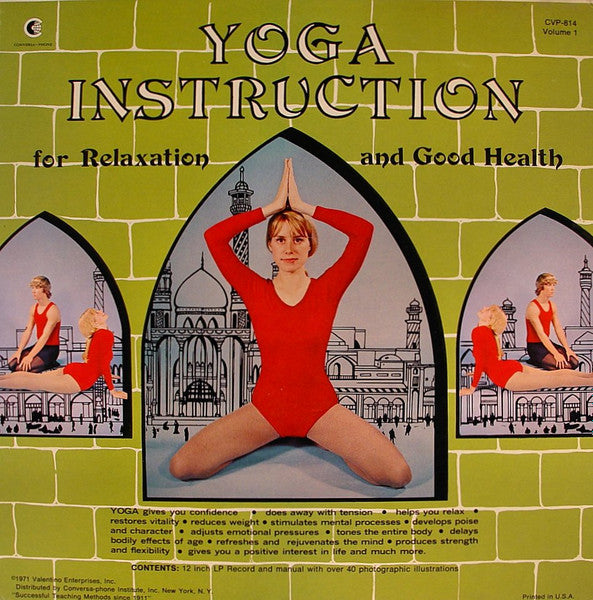No Artist : Yoga Instructions For Relaxation And Good Health: Volume 1 (LP, Album)